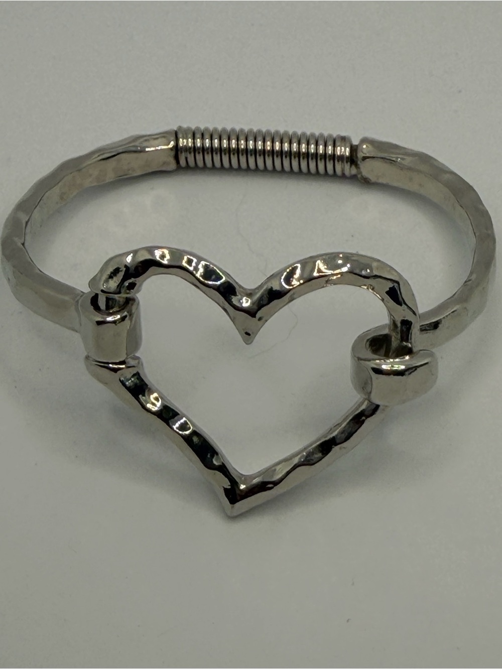 Heart Cuff Bracelet - Silver Women's Jewelry